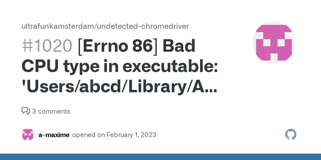 What Does “Bad CPU Type in Executable” Mean?