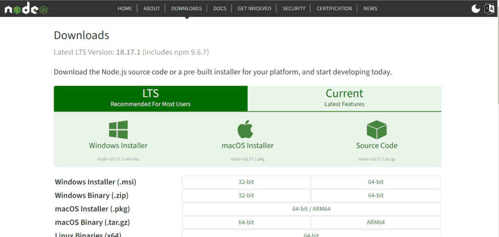 Step 2: Install the Correct Version of Node.js!