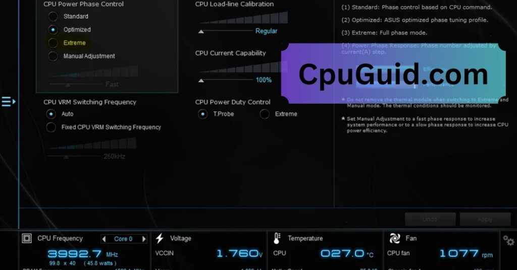 Cpu Power Phase Control